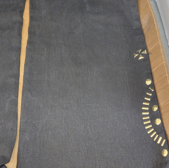 DG2 by Diane Gilman Indigo Black Denim Studded Stretch Boot-Cut Jeans Size 14 - Picture 7 of 10